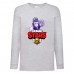Лонгслив реглан Brawl Stars Frank (Бравл Старс Фрэнк) серая (BRST gry) 128 см
