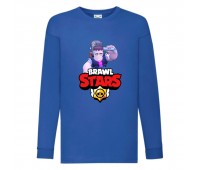 Лонгслив реглан Brawl Stars Frank (Бравл Старс Фрэнк) синяя (BRST blu) 104 см