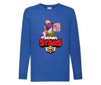 Лонгслив реглан Brawl Stars Frank Caveman (Бравл Старс Фрэнк Пещерный) синяя (BRST blu) 104 см