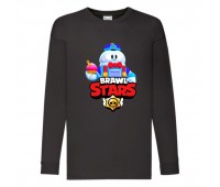 Лонгслив реглан Brawl Stars Lou (Бравл Старс Лу) черная (BRST blc) 104 см