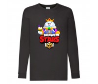 Лонгслив реглан Brawl Stars Lou King (Бравл Старс Лу Король) черная (BRST blc) 104 см