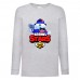 Лонгслив реглан Brawl Stars Lou Singer (Бравл Старс Лу Певец) серая (BRST gry) 104 см
