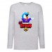 Лонгслив реглан Brawl Stars Mr.P. (Бравл Старс Мистер П) серая (BRST gry) 116 см