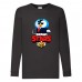 Лонгслив реглан Brawl Stars Mr.P. agent (Бравл Старс Мистер П агент) черная (BRST blc) 128 см