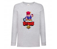 Лонгслив реглан Brawl Stars Pam (Бравл Старс Пэм) серая (BRST gry) 104 см