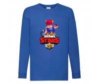Лонгслив реглан Brawl Stars Pam (Бравл Старс Пэм) синяя (BRST blu) 104 см