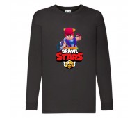 Лонгслив реглан Brawl Stars Pam (Бравл Старс Пэм) черная (BRST blc) 104 см