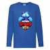 Лонгслив реглан Brawl Stars Squeak (Бравл Старс Скуик) синяя (BRST blu) 104 см