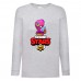 Лонгслив реглан Brawl Stars Tara (Бравл Старс Тара) серая (BRST gry) 104 см