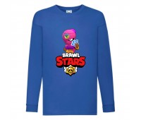Лонгслив реглан Brawl Stars Tara (Бравл Старс Тара) синяя (BRST blu) 104 см
