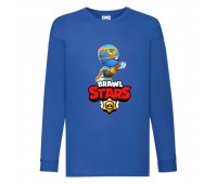 Лонгслив реглан Brawl Stars Tara Indigo (Бравл Старс Тара Индиго) синяя (BRST blu) 104 см