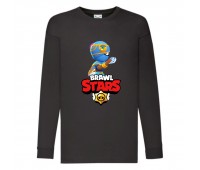 Лонгслив реглан Brawl Stars Tara Indigo (Бравл Старс Тара Индиго) черная (BRST blc) 104 см
