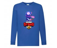 Лонгслив реглан Brawl Stars Tara Ninja (Бравл Старс Тара Ниндзя) синяя (BRST blu) 104 см
