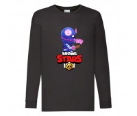 Лонгслив реглан Brawl Stars Tara Ninja (Бравл Старс Тара Ниндзя) черная (BRST blc) 104 см