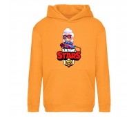 Худи детская Brawl Stars Belle (Бравл Старс Бэлль) оранжевая (BRS orn) 116 см