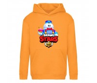 Худи детская Brawl Stars Lou (Бравл Старс Лу) оранжевая (BRS orn) 116 см