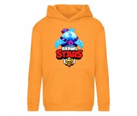 Худи детская Brawl Stars Squeak (Бравл Старс Скуик) оранжевая (BRS orn) 116 см