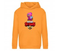 Худи детская Brawl Stars Tara (Бравл Старс Тара) оранжевая (BRS orn) 116 см