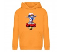 Худи детская Brawl Stars Tara Misfortune (Бравл Старс Тара Бедовая) оранжевая (BRS orn) 116 см