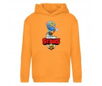 Худи детская Brawl Stars Tara Indigo (Бравл Старс Тара Индиго) оранжевая (BRS orn) 116 см
