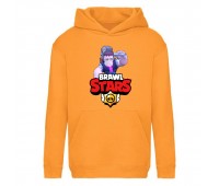 Худи детская Brawl Stars Frank (Бравл Старс Фрэнк) оранжевая (BRS orn) 116 см