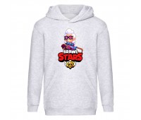 Худи детская Brawl Stars Belle (Бравл Старс Бэлль) серая (BRS gry) 116 см