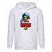Худи детская Brawl Stars Bibi Zombie (Бравл Старс Биби Зомби) серая (BRS gry) 128 см