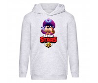 Худи детская Brawl Stars Colonel Ruffs (Бравл Старс Генерал Гавс) серая (BRS gry) 116 см