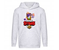 Худи детская Brawl Stars Frank Caveman (Бравл Старс Фрэнк Пещерный) серая (BRS gry) 116 см