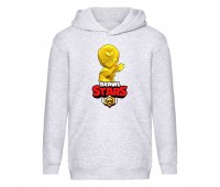 Худи детская Brawl Stars Tara Gold (Бравл Старс Тара Золотая) серая (BRS gry) 116 см