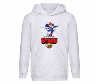 Худи детская Brawl Stars Tara Misfortune (Бравл Старс Тара Бедовая) серая (BRS gry) 116 см