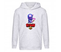Худи детская Brawl Stars Tara Ninja (Бравл Старс Тара Ниндзя) серая (BRS gry) 116 см