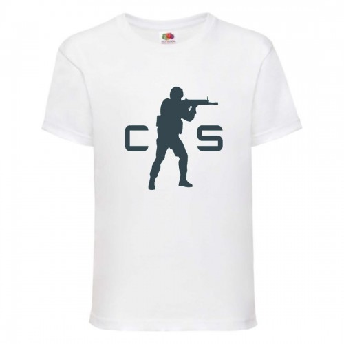 Футболка детская Контр Страйк 006 (CS GO) белая (CSG wh 006) 152 см Футболка детская Контр Страйк 006 (CS GO) белая (CSG wh 006) 152 см
