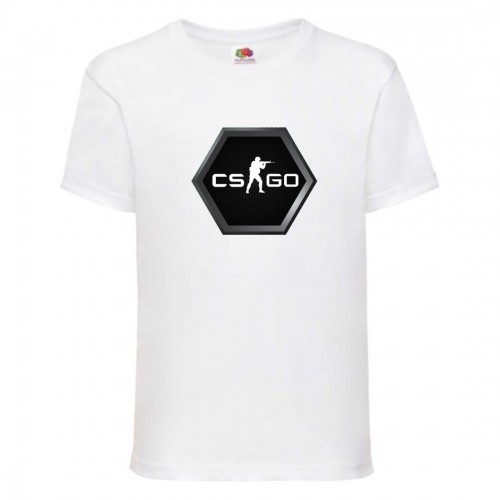 Футболка детская Контр Страйк 008 (CS GO) белая (CSG wh 008) 128 см Футболка детская Контр Страйк 008 (CS GO) белая (CSG wh 008) 128 см