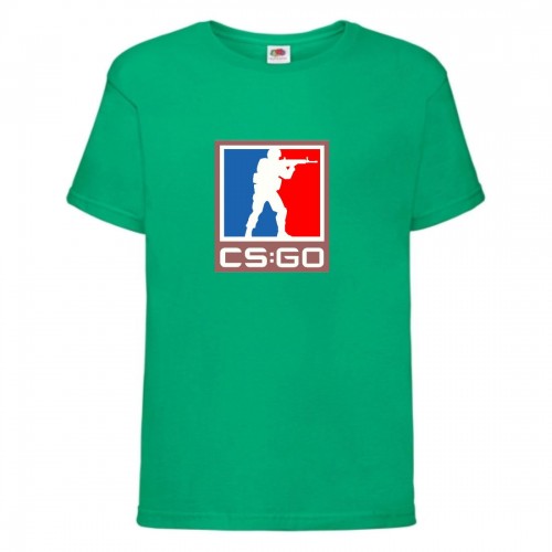 Футболка детская Контр Страйк 005 (CS GO) зеленая (CSG grn 005) 128 см Футболка детская Контр Страйк 005 (CS GO) зеленая (CSG grn 005) 128 см