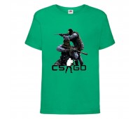 Футболка детская Контр Страйк 0018 (CS GO) зеленая (CSG grn 0018) 116 см Футболка детская Контр Страйк 0018 (CS GO) зеленая (CSG grn 0018) 116 см
