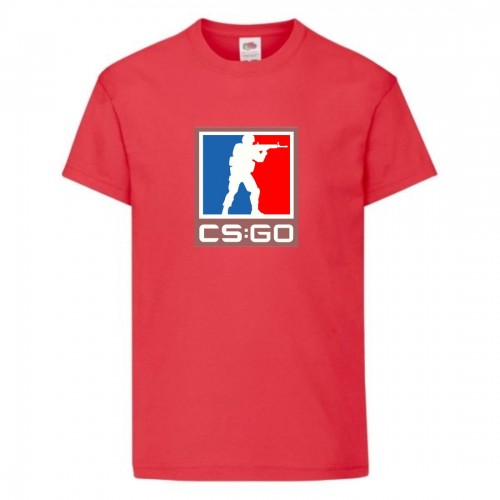 Футболка детская Контр Страйк 005 (CS GO) красная (CSG rd 005) 140 см Футболка детская Контр Страйк 005 (CS GO) красная (CSG rd 005) 140 см