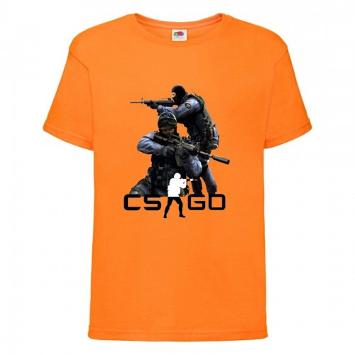 Футболка детская Контр Страйк 0018 (CS GO) оранжевая (CSG orn 0018) 152 см Футболка детская Контр Страйк 0018 (CS GO) оранжевая (CSG orn 0018) 152 см