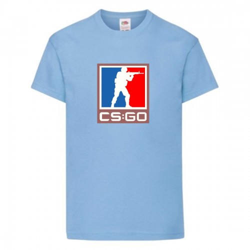 Футболка детская Контр Страйк 005 (CS GO) голубая (CSG lbl 005) 152 см Футболка детская Контр Страйк 005 (CS GO) голубая (CSG lbl 005) 152 см