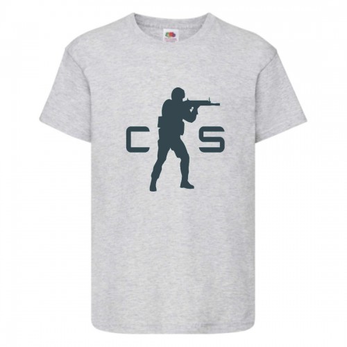 Футболка детская Контр Страйк 006 (CS GO) серая (CSG gry 006) 128 см Футболка детская Контр Страйк 006 (CS GO) серая (CSG gry 006) 128 см