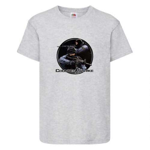 Футболка детская Контр Страйк 0012 (CS GO) серая (CSG gry 0012) 152 см Футболка детская Контр Страйк 0012 (CS GO) серая (CSG gry 0012) 152 см