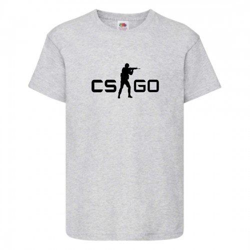 Футболка детская Контр Страйк 0014 (CS GO) серая (CSG gry 0014) 152 см Футболка детская Контр Страйк 0014 (CS GO) серая (CSG gry 0014) 152 см