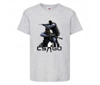 Футболка детская Контр Страйк 0018 (CS GO) серая (CSG gry 0018) 116 см Футболка детская Контр Страйк 0018 (CS GO) серая (CSG gry 0018) 116 см