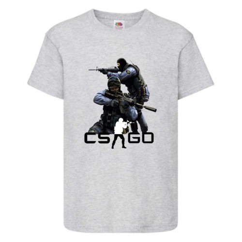 Футболка детская Контр Страйк 0018 (CS GO) серая (CSG gry 0018) 152 см Футболка детская Контр Страйк 0018 (CS GO) серая (CSG gry 0018) 152 см