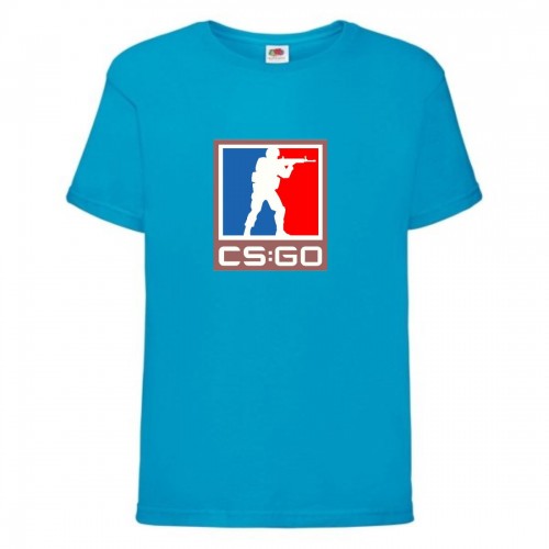 Футболка детская Контр Страйк 005 (CS GO) синяя (CSG blu 005) 128 см Футболка детская Контр Страйк 005 (CS GO) синяя (CSG blu 005) 128 см