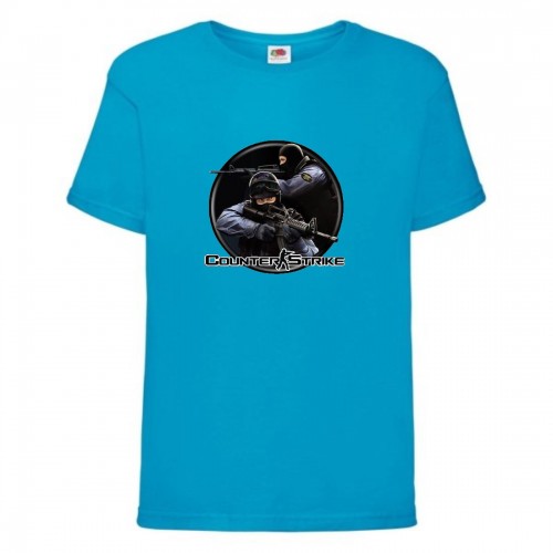 Футболка детская Контр Страйк 0012 (CS GO) синяя (CSG blu 0012) 152 см Футболка детская Контр Страйк 0012 (CS GO) синяя (CSG blu 0012) 152 см