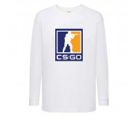 Лонгслив реглан Контр Страйк 0013 (CS GO) белый (CSG wh 0013) 116 см