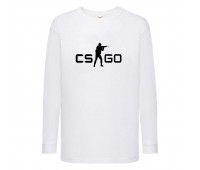 Лонгслив реглан Контр Страйк 0014 (CS GO) белый (CSG wh 0014) 116 см