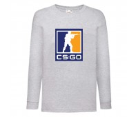 Лонгслив реглан Контр Страйк 0013 (CS GO) серый (CSG gry 0013) 116 см
