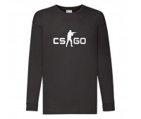 Лонгслив реглан Контр Страйк 0014 (CS GO) черный (CSG blc 0014) 116 см